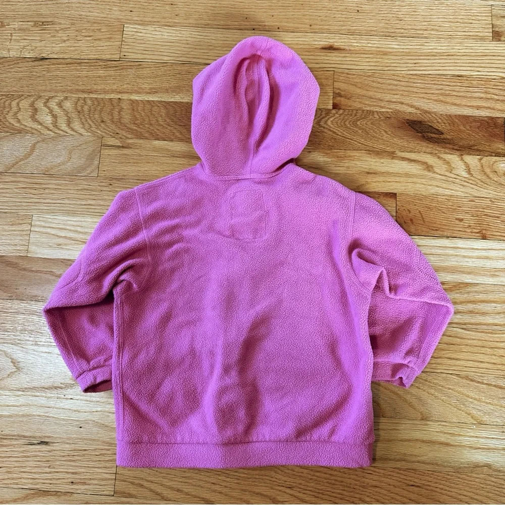 Patagonia Kids Pink Fleece Zip Hooded Jacket size 3T - Picture 9 of 9